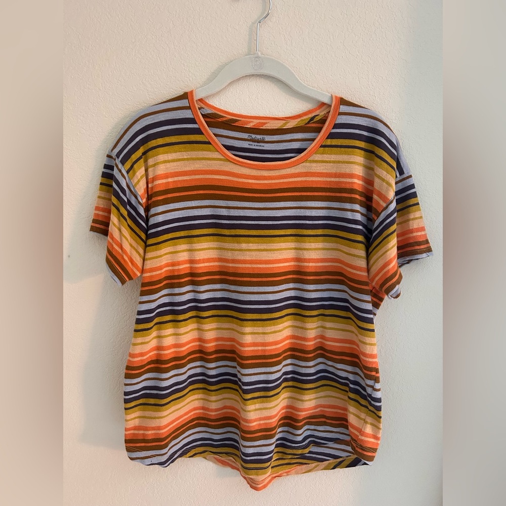 Madewell striped tshirt.